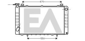 ElectroAuto 31R18003 - RADIADOR AGUA NISSAN