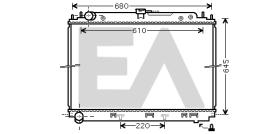 ElectroAuto 31R18006 - RADIADOR AGUA NISSAN