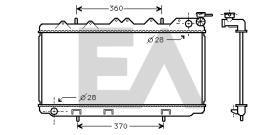 ElectroAuto 31R18049 - RADIADOR->APLICACION ORIGINAL NISSA