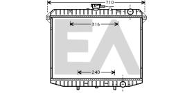 ElectroAuto 31R18069 - RADIADOR->APLICACION ORIGINAL FORD
