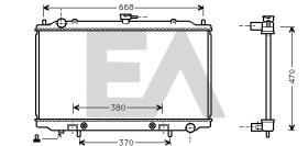 ElectroAuto 31R18079 - RADIADOR->APLICACION ORIGINAL NISSA