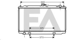 ElectroAuto 31R18085 - RADIADOR->APLICACION ORIGINAL NISSA