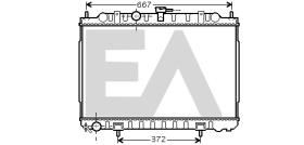 ElectroAuto 31R18094 - RADIADOR->APLICACION ORIGINAL NISSA