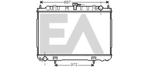ElectroAuto 31R18097 - RADIADOR AGUA NISSAN