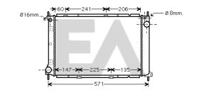 ElectroAuto 31R18103 - RADIADOR->APLICACION ORIGINAL NISSA