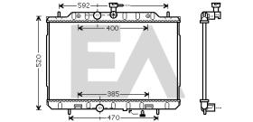 ElectroAuto 31R18112 - RADIADOR->APLICACION ORIGINAL NISSA