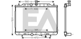 ElectroAuto 31R18113 - RADIADOR->APLICACION ORIGINAL NISSA