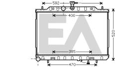 ElectroAuto 31R18114 - RADIADOR->APLICACION ORIGINAL NISSA