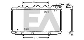 ElectroAuto 31R18117 - RADIADOR->APLICACION ORIGINAL NISSA