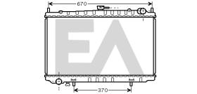 ElectroAuto 31R18124 - RADIADOR->APLICACION ORIGINAL NISSA