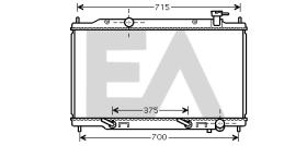 ElectroAuto 31R18125 - RADIADOR->APLICACION ORIGINAL NISSA