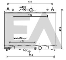 ElectroAuto 31R18137 - RADIADOR->APLICACION ORIGINAL NISSA