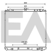 ElectroAuto 31R18146 - RADIADOR->APLICACION ORIGINAL NISSA