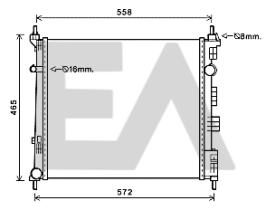 ElectroAuto 31R18153 - RADIADOR->APLICACION ORIGINAL NISSA