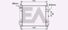 ElectroAuto 31R18157 - RADIADOR->APLICACION ORIGINAL NISSA