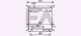 ElectroAuto 31R18158 - RADIADOR->APLICACION ORIGINAL NISSA