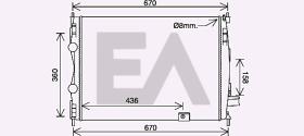 ElectroAuto 31R18160 - RADIADOR->APLICACION ORIGINAL NISSA