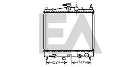 ElectroAuto 31R18175 - RADIADOR AGUA NISSAN