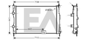 ElectroAuto 31R18186 - RADIADOR->APLICACION ORIGINAL NISSA
