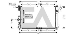 ElectroAuto 31R20002 - RADIADOR->APLICACION ORIGINAL DAEWO