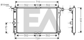 ElectroAuto 31R20004 - RADIADOR->APLICACION ORIGINAL DAEWO