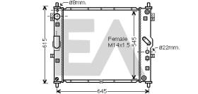 ElectroAuto 31R20014 - RADIADOR->APLICACION ORIGINAL SSANG