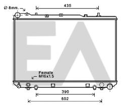 ElectroAuto 31R20015 - RADIADOR->APLICACION ORIGINAL DAEWO