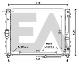 ElectroAuto 31R20020 - RADIADOR->APLICACION ORIGINAL SSANG