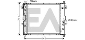 ElectroAuto 31R20021 - RADIADOR->APLICACION ORIGINAL SSANG