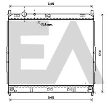 ElectroAuto 31R20025 - RADIADOR->APLICACION ORIGINAL SSANG