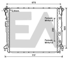 ElectroAuto 31R20026 - RADIADOR->APLICACION ORIGINAL SSANG