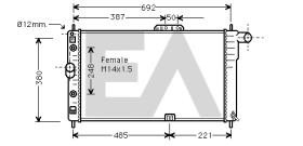 ElectroAuto 31R20036 - RADIADOR->APLICACION ORIGINAL DAEWO