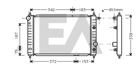 ElectroAuto 31R20038 - RADIADOR->APLICACION ORIGINAL DAEWO