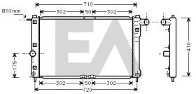 ElectroAuto 31R20039 - RADIADOR->APLICACION ORIGINAL DAEWO