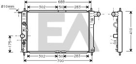 ElectroAuto 31R20041 - RADIADOR->APLICACION ORIGINAL DAEWO