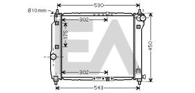 ElectroAuto 31R20047 - RADIADOR AGUA DAEWOO