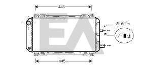 ElectroAuto 31R22025 - RADIADOR->APLICACION ORIGINAL FORD