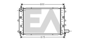 ElectroAuto 31R22026 - RADIADOR->APLICACION ORIGINAL FORD