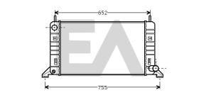 ElectroAuto 31R22029 - RADIADOR->APLICACION ORIGINAL FORD