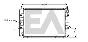 ElectroAuto 31R22037 - RADIADOR->APLICACION ORIGINAL FORD