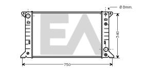 ElectroAuto 31R22041 - RADIADOR->APLICACION ORIGINAL FORD