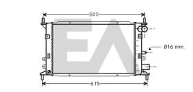 ElectroAuto 31R22043 - RADIADOR->APLICACION ORIGINAL FORD