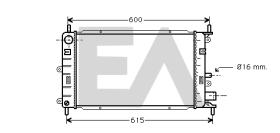 ElectroAuto 31R22044 - RADIADOR->APLICACION ORIGINAL FORD