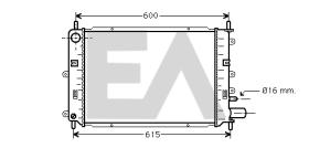 ElectroAuto 31R22047 - RADIADOR AGUA FORD