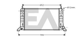 ElectroAuto 31R22048 - RADIADOR->APLICACION ORIGINAL FORD