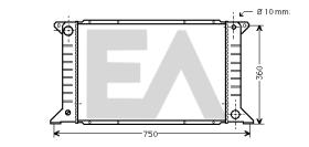 ElectroAuto 31R22049 - RADIADOR->APLICACION ORIGINAL FORD