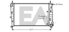 ElectroAuto 31R22053 - RADIADOR->APLICACION ORIGINAL FORD