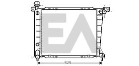 ElectroAuto 31R22055 - RADIADOR->APLICACION ORIGINAL FORD