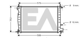 ElectroAuto 31R22061 - RADIADOR AGUA MAZDA