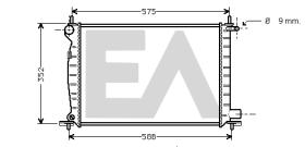 ElectroAuto 31R22065 - RADIADOR->APLICACION ORIGINAL FORD